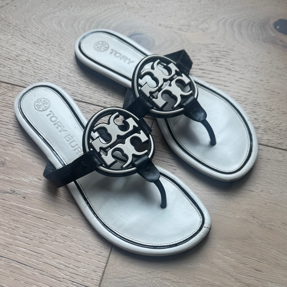 Tory Burch Monochrome Logo Sandals